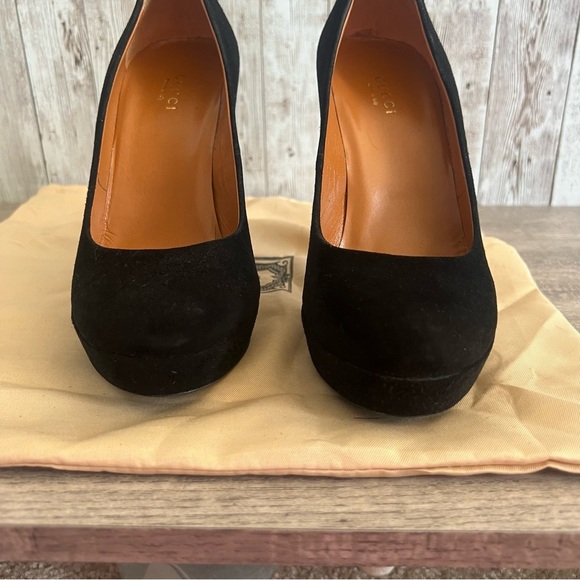 Gucci Black Suede Women's Heels 36 - Picture 4 of 7